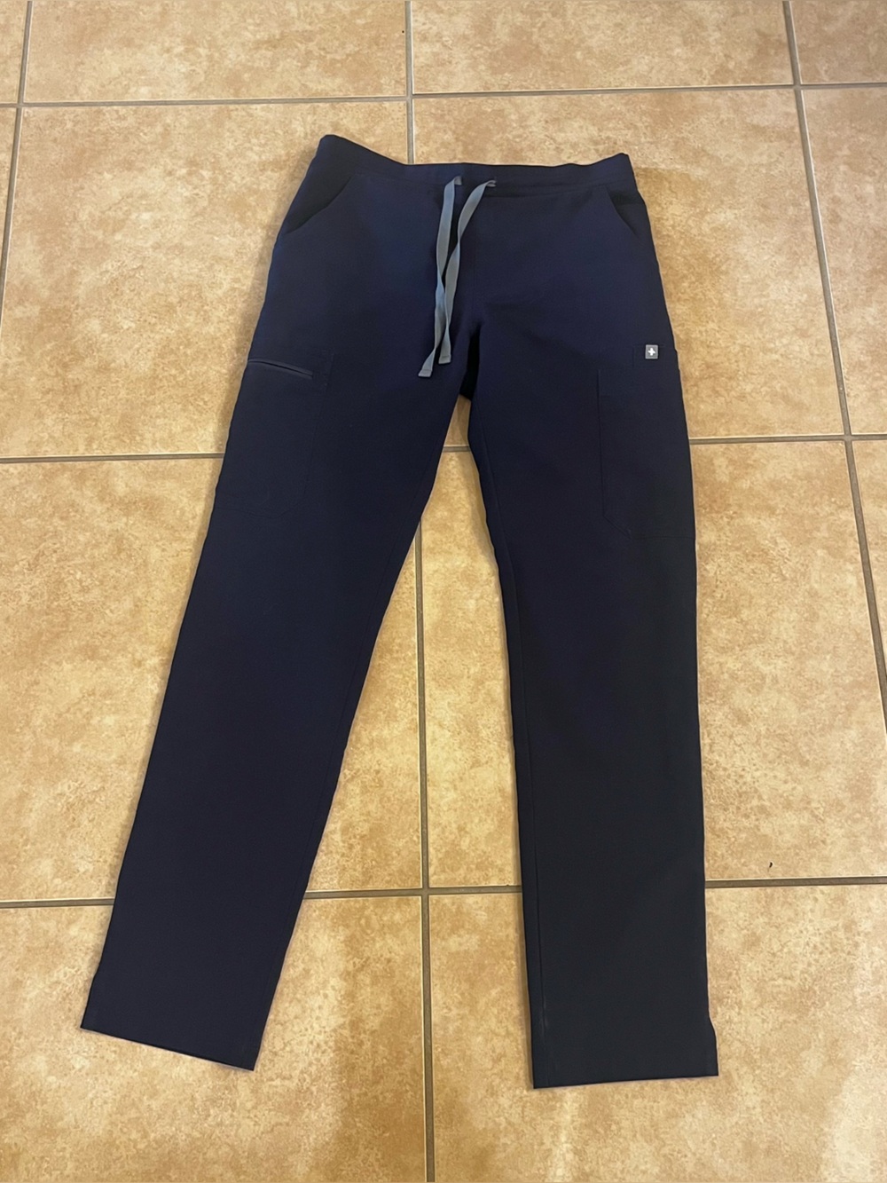 Figs Scrub Pants Size XS Tall Navy Blue Technical Collection Work Pants 28x30